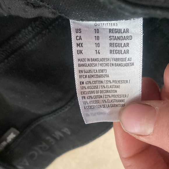 American eagle black denim jeans - Picture 2 of 4